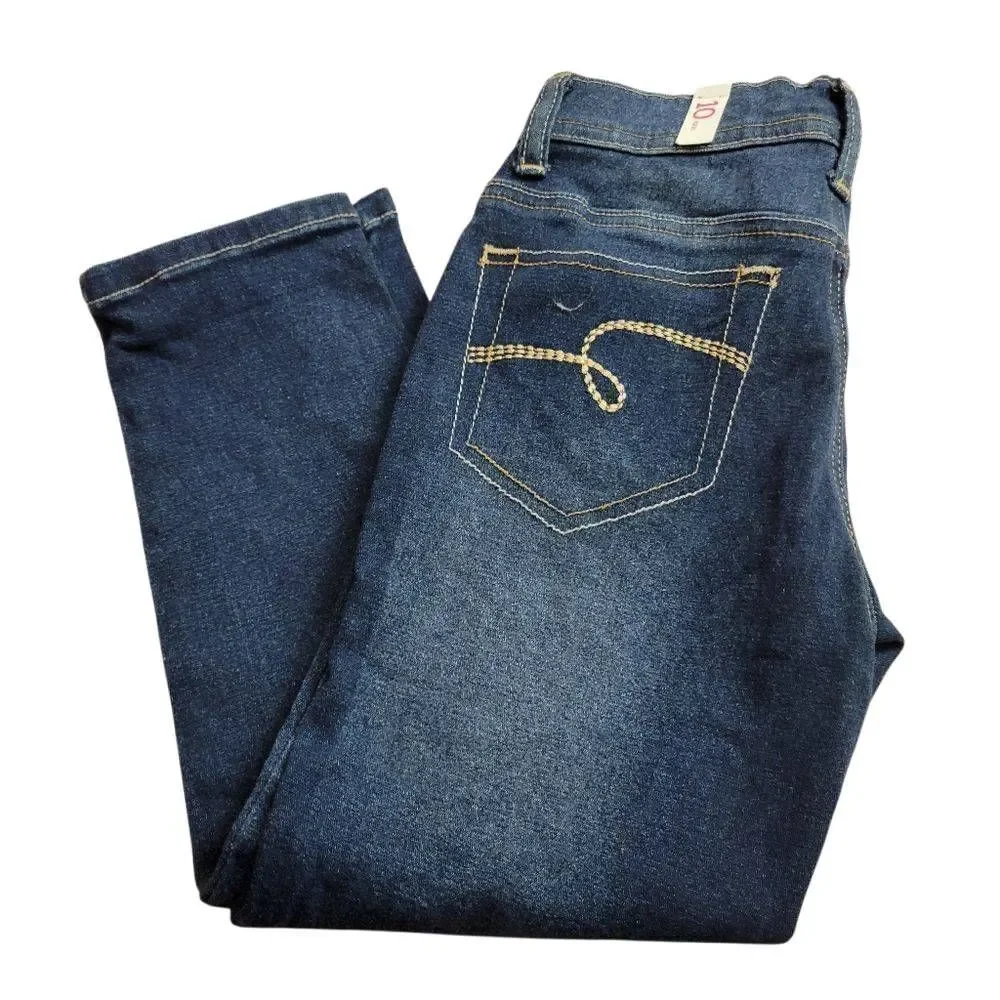 Justice denim capri 10 slim